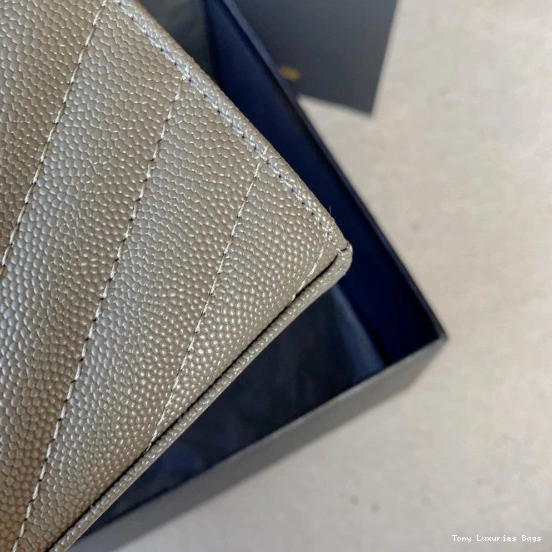 Tony Luxuries CHAIN MATELASSÉ YSL CASSANDRE WALLET 0803